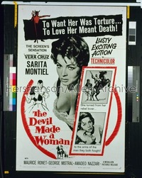 DEVIL MADE A WOMAN 1sh '59