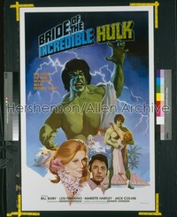 BRIDE OF THE INCREDIBLE HULK 1sh '80