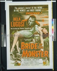 BRIDE OF THE MONSTER 1sh '56