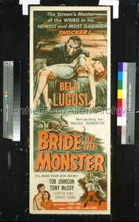 BRIDE OF THE MONSTER insert '56