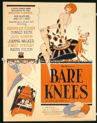 BARE KNEES window card '28