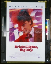 BRIGHT LIGHTS BIG CITY 1sh '88