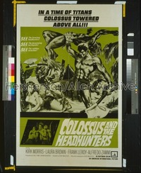 COLOSSUS & THE HEADHUNTERS 1sh '62