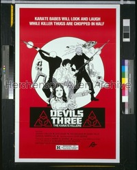 DEVILS THREE: THE KARATE KILLERS 1sh '79