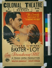 BROADWAY BILL WC '34