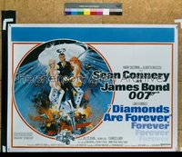 DIAMONDS ARE FOREVER British quad '71