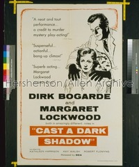 CAST A DARK SHADOW 1sh '55