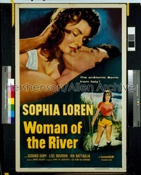 WOMAN OF THE RIVER 1sh '55