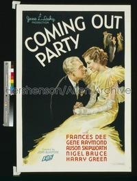 COMING OUT PARTY ('34) 1sh '34