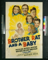 BROTHER RAT & A BABY 1sh '40