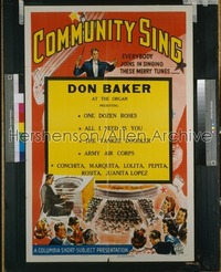 COMMUNITY SING 1sh '30