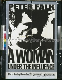 WOMAN UNDER THE INFLUENCE 1sh '74