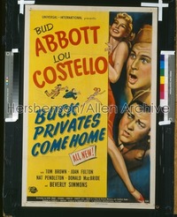 BUCK PRIVATES COME HOME 1sh '47