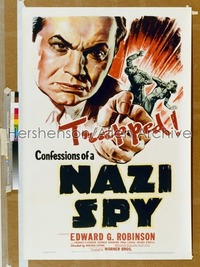 CONFESSIONS OF A NAZI SPY 1sh '39