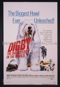 DIGBY THE BIGGEST DOG IN THE WORLD 1sh '74