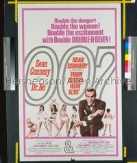 DR. NO/FROM RUSSIA WITH LOVE 1sh '65