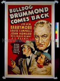 BULLDOG DRUMMOND COMES BACK 1sh '37