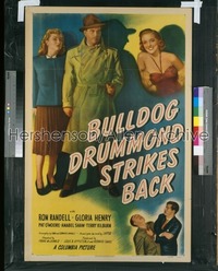 BULLDOG DRUMMOND STRIKES BACK ('47) 1sh '47