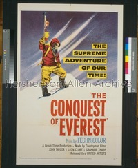 CONQUEST OF EVEREST 1sh '54