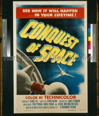 CONQUEST OF SPACE 1sh '54