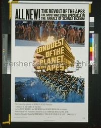 CONQUEST OF THE PLANET OF THE APES style B 1sh '72