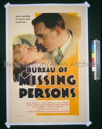 BUREAU OF MISSING PERSONS 1sh '33