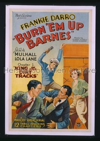 BURN 'EM UP BARNES ('34) 1sh '34