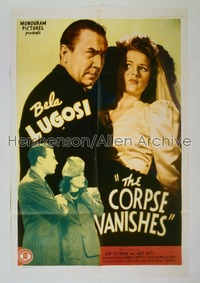 CORPSE VANISHES 1sh '42