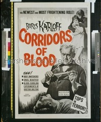 CORRIDORS OF BLOOD 1sh '63