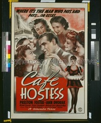 CAFE HOSTESS 1sh '40