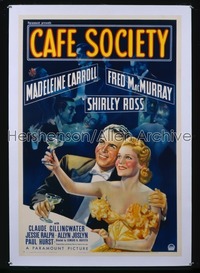 CAFE SOCIETY 1sh '39