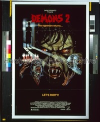 DEMONS 2 1sh '86