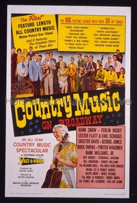 COUNTRY MUSIC ON BROADWAY 1sh '64