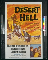 DESERT HELL 1sh '58