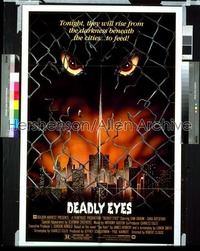 DEADLY EYES 1sh '83