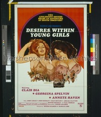 DESIRES WITHIN YOUNG GIRLS 1sh '80