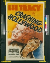 CRASHING HOLLYWOOD 1sh '37