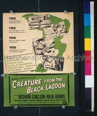 CREATURE FROM THE BLACK LAGOON pressbook '54