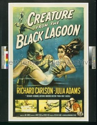 CREATURE FROM THE BLACK LAGOON 1sh '54