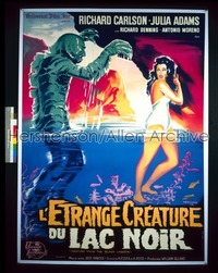 CREATURE FROM THE BLACK LAGOON French 1p R62 cool Constantine Belinsky art of the monster!