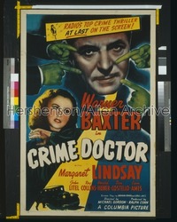 CRIME DOCTOR ('43) 1sh '43