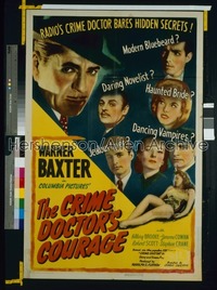 CRIME DOCTOR'S COURAGE 1sh '45