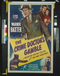 CRIME DOCTOR'S GAMBLE style A 1sh '47