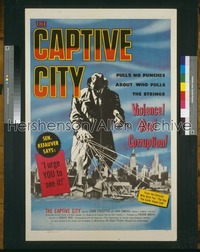 CAPTIVE CITY ('52) 1sh '52