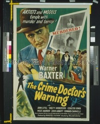 CRIME DOCTOR'S WARNING 1sh '45