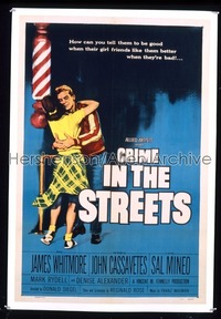 CRIME IN THE STREETS 1sh '56