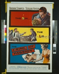 CRIME OF PASSION 1sh '57