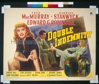 DOUBLE INDEMNITY ('44) style B 1/2sh '44