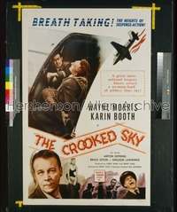 CROOKED SKY 1sh '57