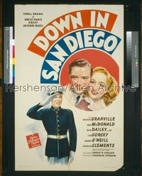 DOWN IN SAN DIEGO 1sh '41